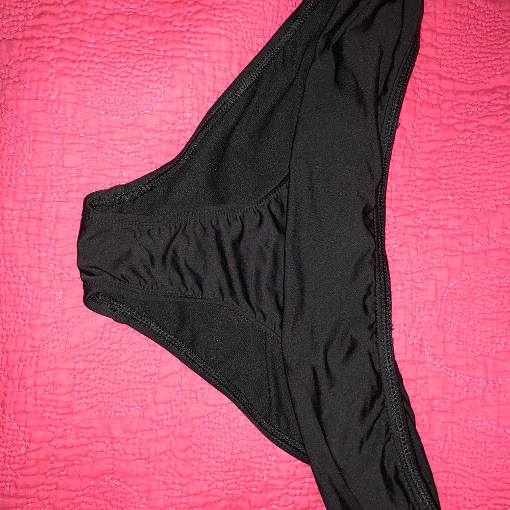 black bathing suit bottoms